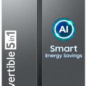 LG 655 L, 3 Star, Frost-Free Smart Inverter Double Door Side-By-Side Refrigerator (GL-B257HDSY, Dazzle Steel, Smart Diagnosis, Express Freeze | Multi Air-Flow)